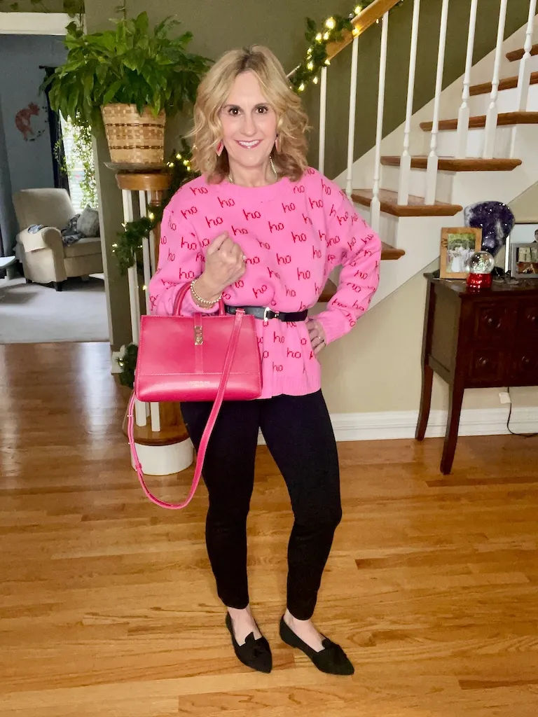 Two Festive Graphic Christmas Sweaters Styled for the Holiday Season