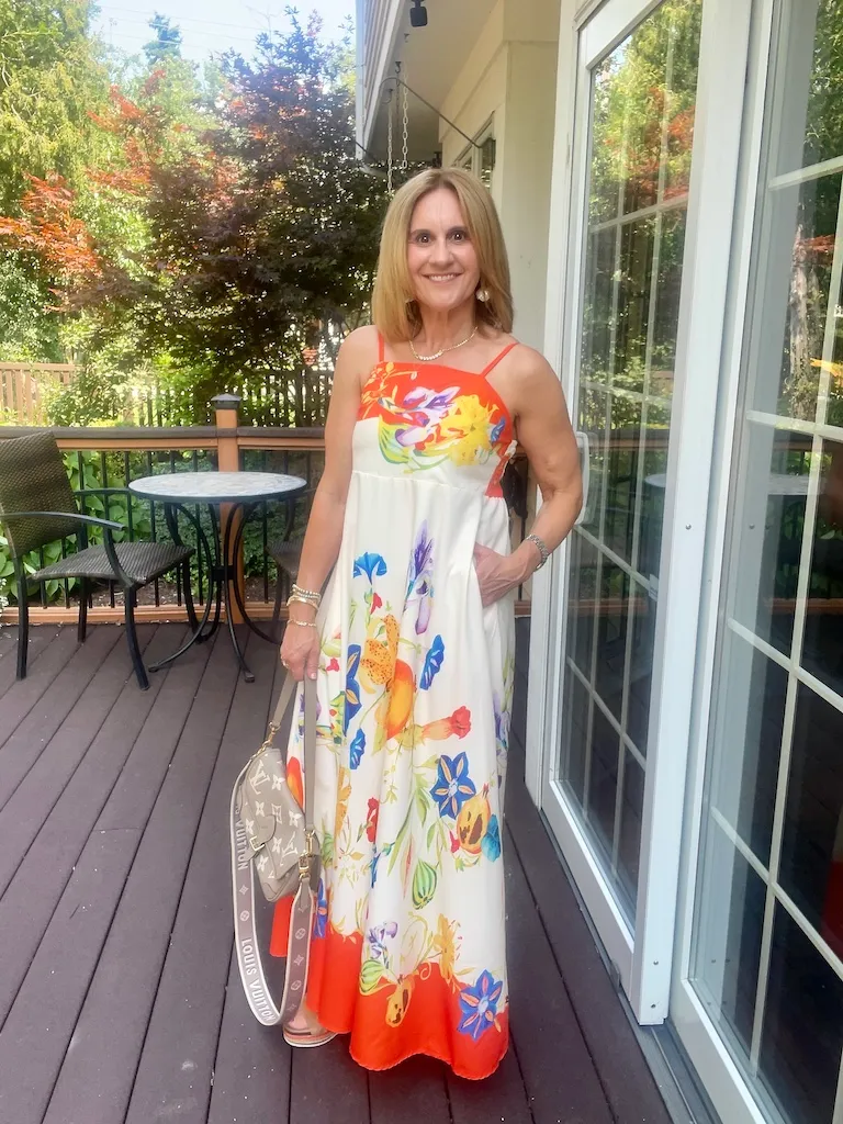 Boho Beautiful and Bright in a Floral Spaghetti Strap Sundress Boho Beautiful and Bright in a Floral Spaghetti Strap Sundress
